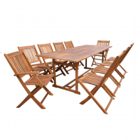 Bộ bàn ghế gỗ sân vườn pb024