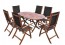 Bộ bàn ghế ovan gỗ chò sân vườn bp026