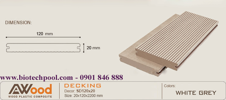 Sàn gỗ ngoài trời sd120x20【chất lượng】