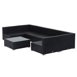 Bộ sofa giả mây ngoài trời