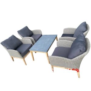 Bộ sofa nhựa mây 4 chỗ ngồi