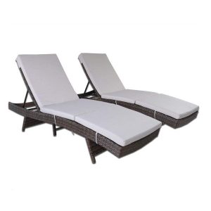 Ghế nằm hồ bơi bằng nhựa giả mây