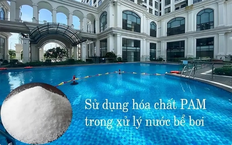 Hóa chất trợ lắng PAM ứng dụng trogn xử lý nước và vệ sinh hồ bơi Hóa chất trợ lắng PAM ứng dụng trogn xử lý nước và vệ sinh hồ bơi