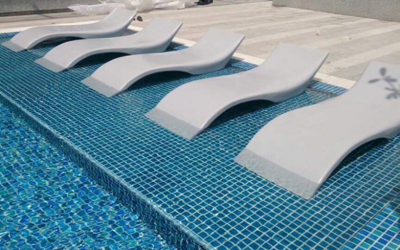 Ghế hồ bơi composite Ghế hồ bơi composite - Mẫu ghế đẹp được sử dụng phổ biến hiện nay