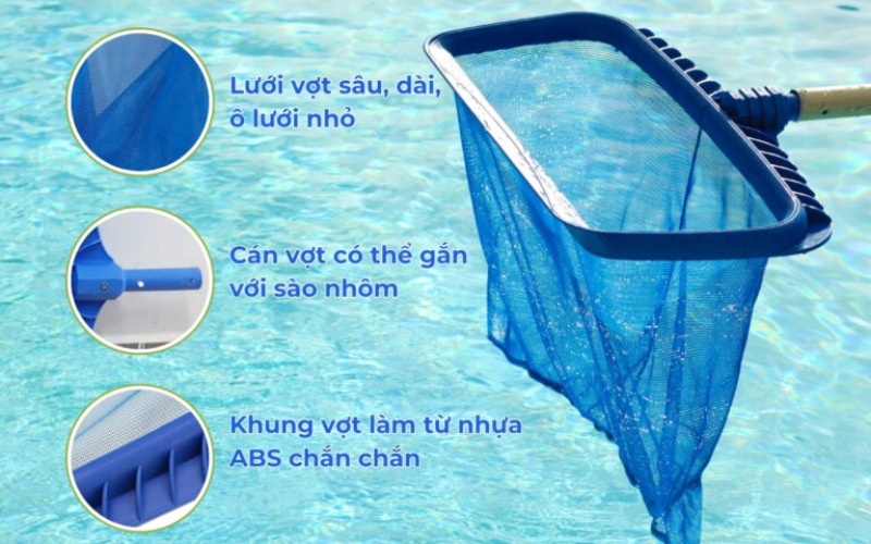 vot vot rac ho boi sau mau trang 2 - Vợt vớt rác túi sâu cho hồ bơi Thông số kỹ thuật chi tiết của sản phẩm