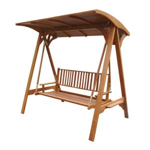 Xích đu gỗ dầu loại 2 ngoài trời