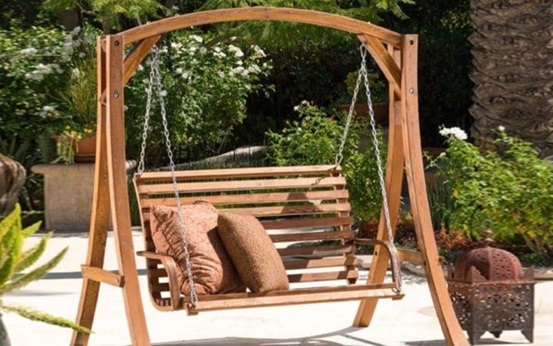 Xích đu gỗ tự nhiên Xích đu gỗ tự nhiên