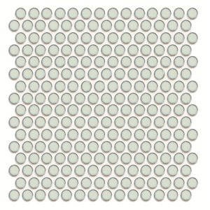 Diameter 19mm Penny Round Glossy Porcelain White BCZ703,Mosaic tiles, Ceramic mosaic, White penny round mosaic