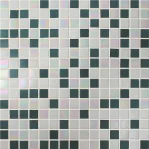 20x20mm Square Hot Melt Glass Iridescent Blue Mix BGE011,Mosaic tile, Glass mosaic, Glass mosaic backsplash, Custom glass mosaic pools