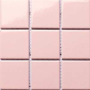 97x97mm Square Glossy Porcelain Pink CMM401BT,pool mosaic tiles,pink mosaic tiles,swimming pool tiles supplier