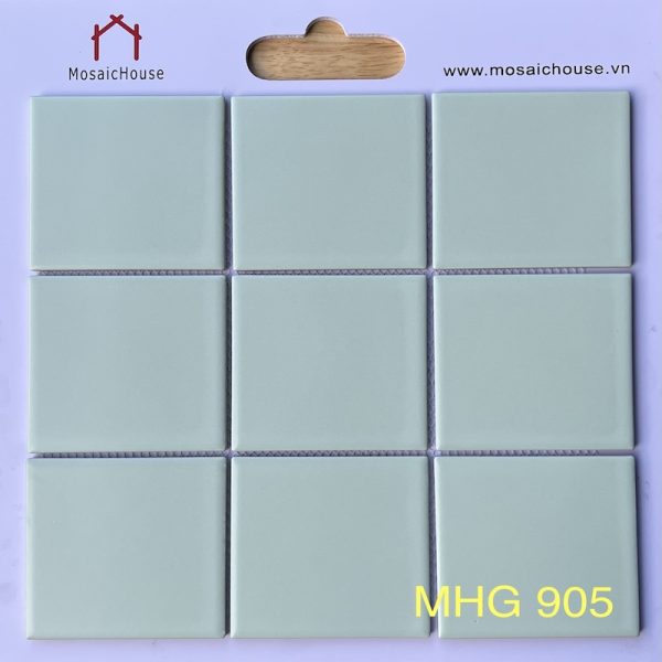 Gạch Mosaic 10x10 Men Mờ Màu Xanh Lá Nhạt