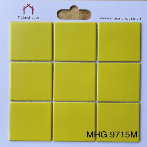 Gạch Mosaic 10x10 Men Mờ Màu Vàng