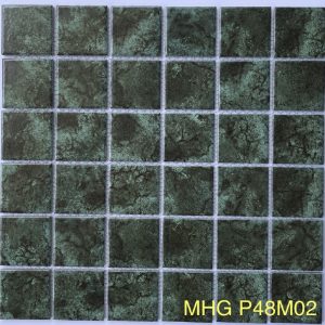 Gạch Mosaic Gốm Sứ Xanh Phục Cổ