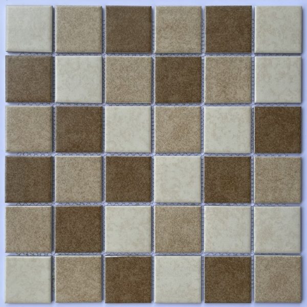 Gạch Mosaic Gốm Sứ Mix Nâu