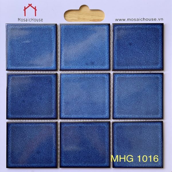 Gạch Mosaic Gốm Men Rạn 10x10 Màu Xanh Nhạt