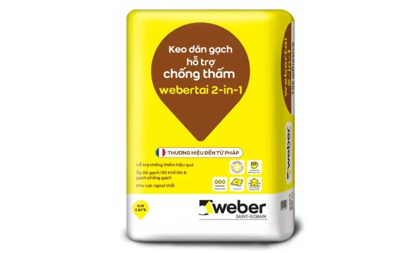 Thông tin về sản phẩm keo dán gạch webertai 2 in 1 Thông tin về sản phẩm keo dán gạch webertai 2 in 1