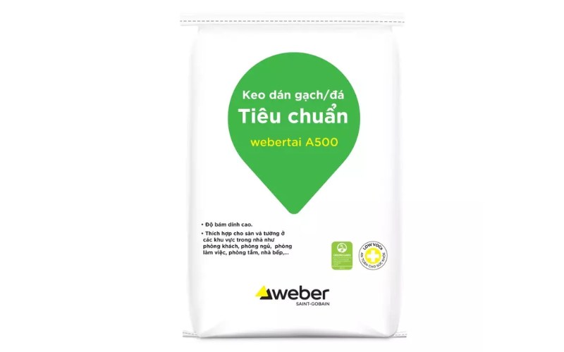 Thông tin về sản phẩm keo dán gạch webertai A500 Thông tin về sản phẩm keo dán gạch webertai A500