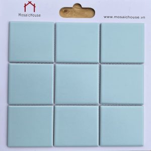 Gạch Mosaic 10x10 Men Mờ Màu Xanh Biển Nhạt