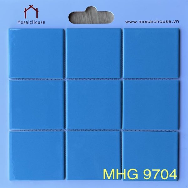 Gạch Mosaic 10x10 Men Bóng Màu Xanh Biển