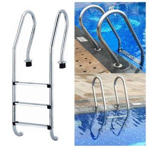 Bộ thang inox cho hồ bơi.