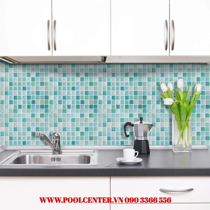 GẠCH MOSAIC HỒ BƠI 3D HYFANSTR XANH NHẠT GẠCH MOSAIC HỒ BƠI 3D HYFANSTR XANH NHẠT - Ảnh 5