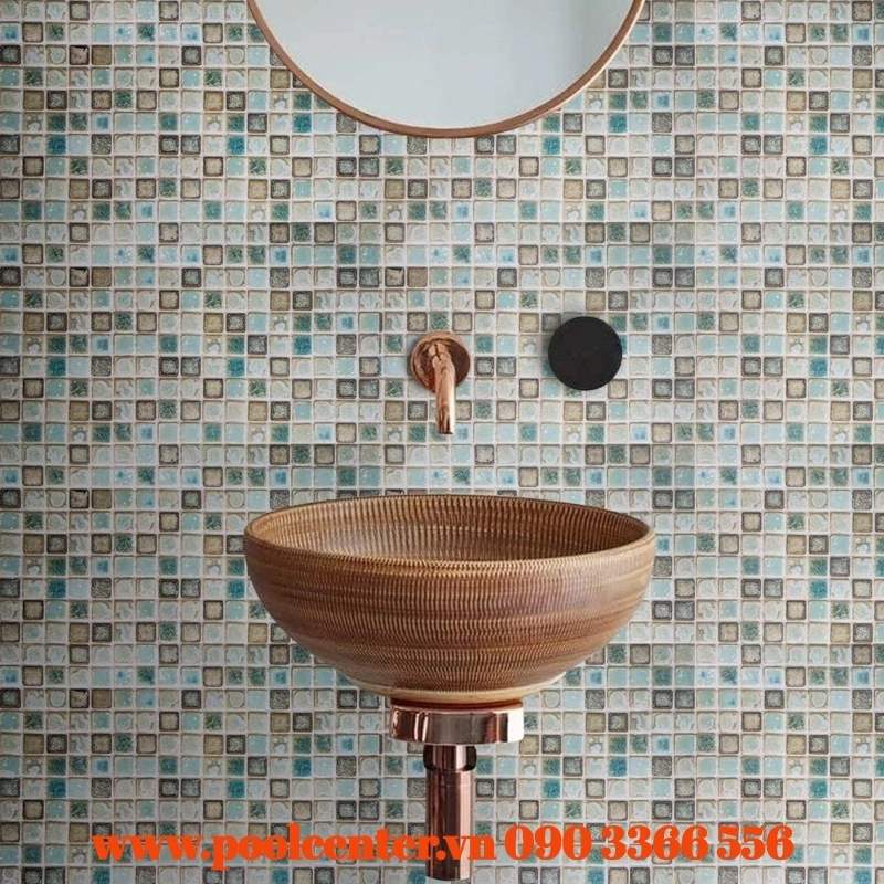 GẠCH MOSAIC HODE XANH LÁ PHA HỌA TIẾT GẠCH MOSAIC HODE XANH LÁ PHA HỌA TIẾT - Ảnh 3