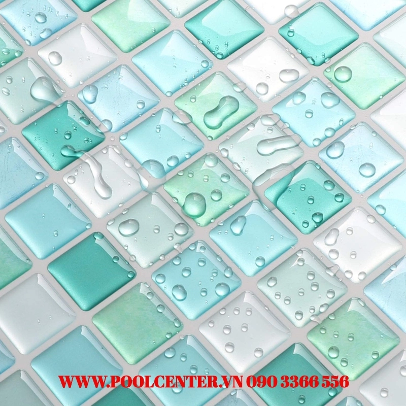GẠCH MOSAIC HỒ BƠI 3D HYFANSTR XANH NHẠT GẠCH MOSAIC HỒ BƠI 3D HYFANSTR XANH NHẠT - Ảnh 3