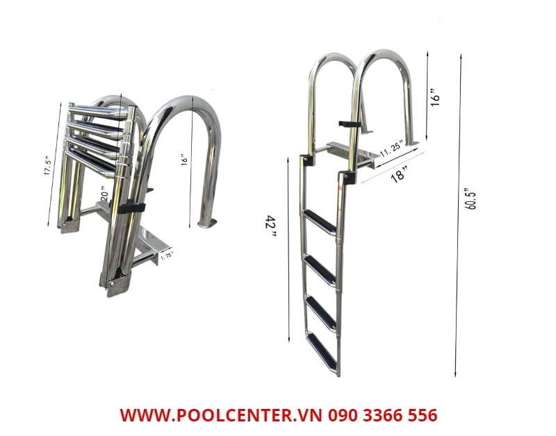 CẦU THANG HỒ BƠI CHÍNH HÃNG HOFFEN CẦU THANG HỒ BƠI CHÍNH HÃNG HOFFEN - Ảnh 4