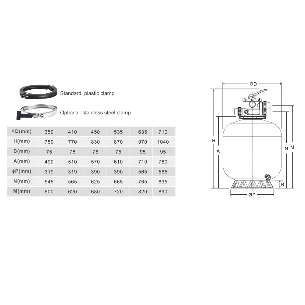 Bình lọc cát hồ bơi Rivington (Không bao gồm bơm) RVTP-500 Bình lọc cát hồ bơi Rivington (Không bao gồm bơm) RVTP-500 - Ảnh 4