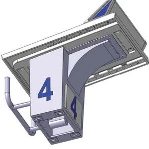Alternative view of Bục xuất phát điều chỉnh cỡ chân 739 x 555 mm
