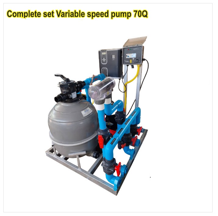 Combo máy lọc ( máy bơm, bình lọc cát) hồ bơi ráp sẵn công suất 26m3/h Combo máy lọc máy bơm bình lọc cát công suất 26m3/h