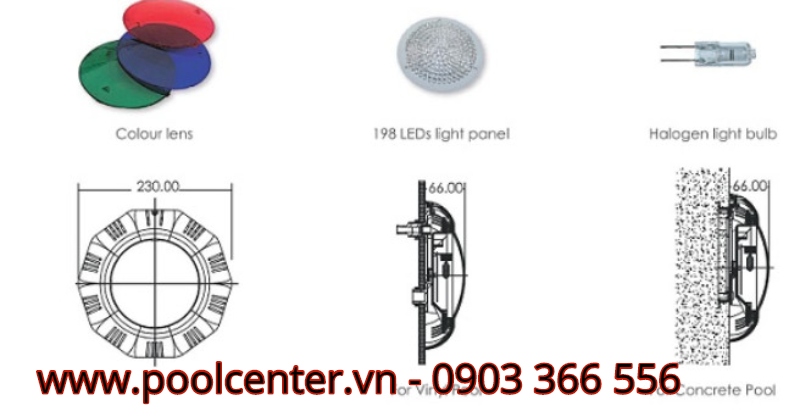 ĐÈN LED HỒ BƠI EMAUX 12V 8W Đánh giá đèn hồ bơi cao cấp