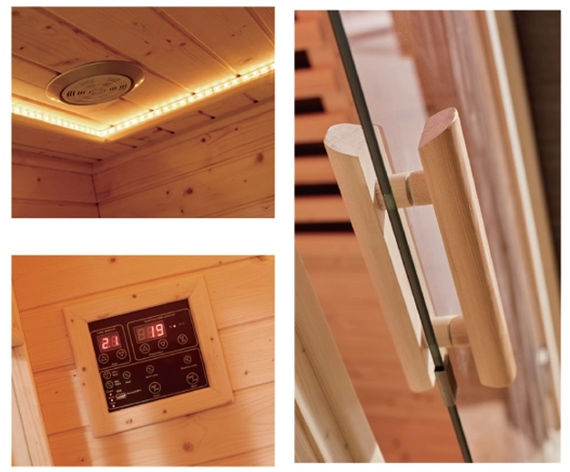Phòng xông hơi khô sauna 1.2x1.05 mét Phòng xông hơi khô sauna 1.2x1.05 mét - Ảnh 3