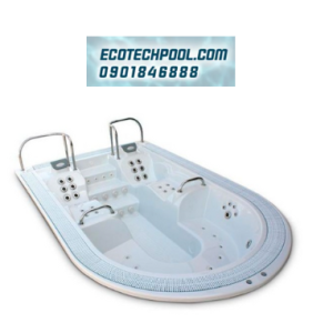 Alternative view of Hồ bơi kết hợp jacuzzi [composite frp] đúc nguyên khối