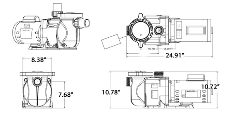 MÁY BƠM NƯỚC BỂ BƠI TỐC ĐỘ ĐƠN SUPERFLO 1 HP MÁY BƠM NƯỚC BỂ BƠI TỐC ĐỘ ĐƠN SUPERFLO 1 HP - Ảnh 4