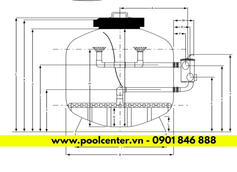 Bộ lọc cát hồ bơi Waterco SM750 giá tốt số #1 Bộ lọc cát hồ bơi Waterco SM750 giá tốt số #1 - Ảnh 4