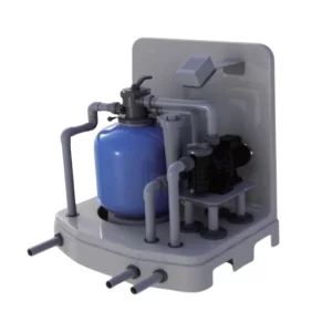Bộ lọc cát kết hợp máy bơm 7 đến 10,4 m3 / giờ