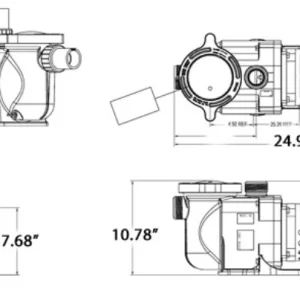 Alternative view of MÁY BƠM NƯỚC HỒ BƠI HIỆU PENTAIR CHALLENGER CH 3/4 HP