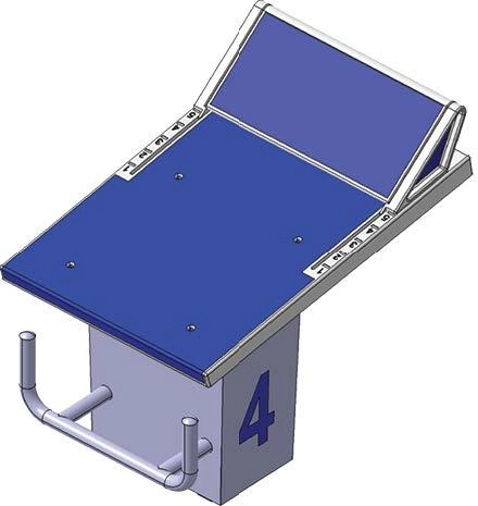 Bục xuất phát điều chỉnh cỡ chân 739 x 555 mm Bục xuất phát điều chỉnh cỡ chân 739 x 555 mm - Ảnh 3