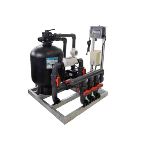 Máy lọc hồ bơi lọc cát và máy điện phân muối công suất 12m3/h