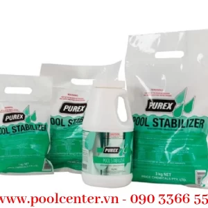 Alternative view of HÓA CHẤT ỔN ĐỊNH CHẤT LƯỢNG NƯỚC HỒ BƠI PUREX POOL STABILISER