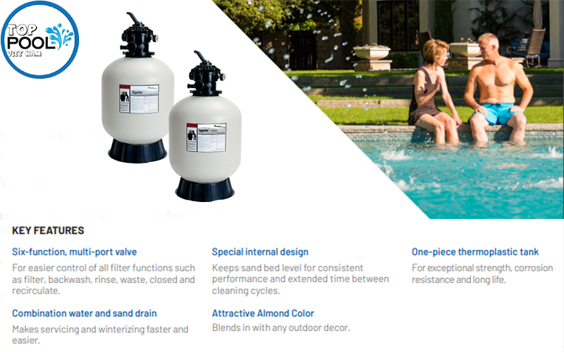 Bình lọc cát hồ bơi Pentair TA100D Bình lọc cát hồ bơi Pentair TA100D - Ảnh 3