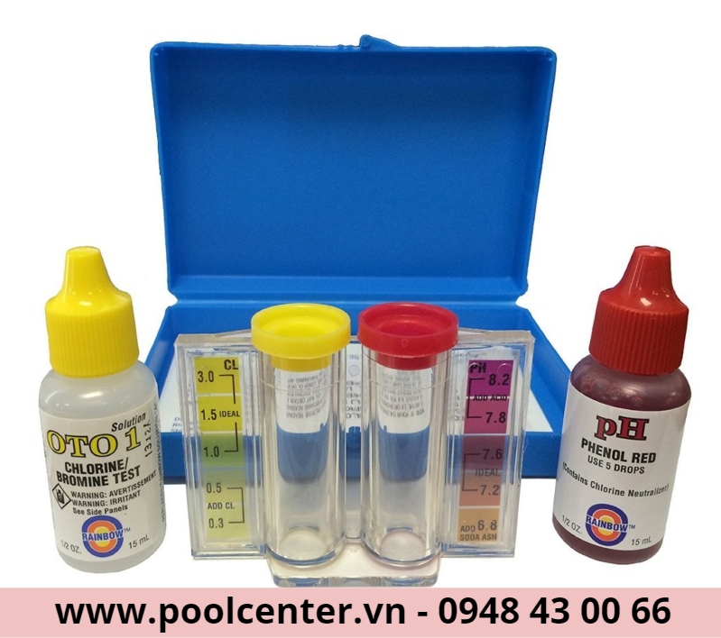 BỘ TEST THỬ NƯỚC BỂ BƠI MIDAS TỪ ĐỨC dụng cụ vệ sinh hồ bơi nhập khẩu
