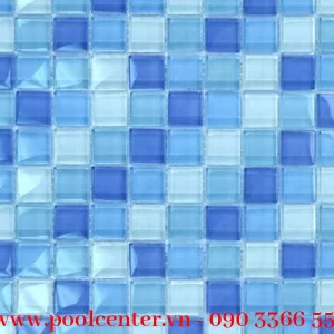 GẠCH MOSAIC THỦY TINH MÀU NGỌC LAM