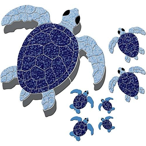 GẠCH MOSAIC HỒ BƠI HÌNH CON RÙA PHỦ GỐM GẠCH MOSAIC HỒ BƠI HÌNH CON RÙA PHỦ GỐM