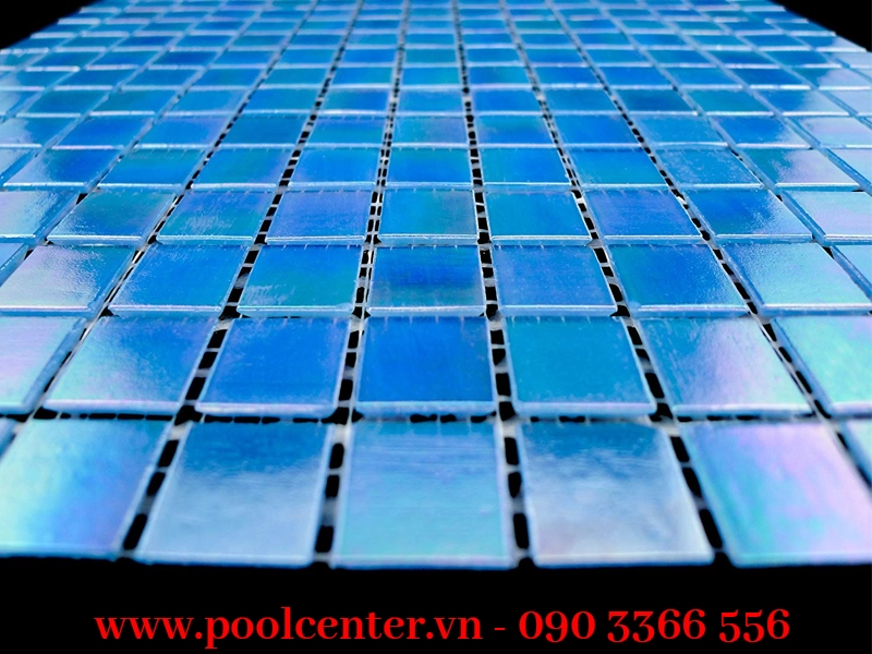 GẠCH MOSAIC PHỦ THỦY TINH NGUYÊN TẤM MÀU XANH ÁNH KIM CAO CẤP GẠCH MOSAIC PHỦ THỦY TINH NGUYÊN TẤM MÀU XANH ÁNH KIM CAO CẤP - Ảnh 2