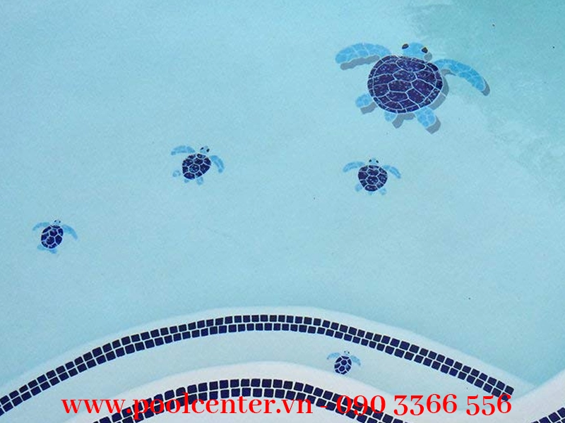 GẠCH MOSAIC HỒ BƠI HÌNH CON RÙA PHỦ GỐM GẠCH MOSAIC HỒ BƠI HÌNH CON RÙA PHỦ GỐM - Ảnh 2