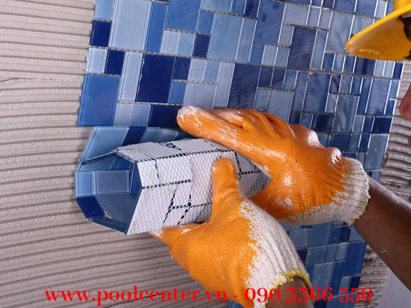 GẠCH MOSAIC XANH COBAN CHO HỒ BƠI GẠCH MOSAIC XANH COBAN CHO HỒ BƠI - Ảnh 2