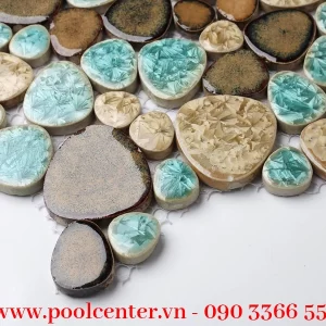 Alternative view of GẠCH MOSAIC SỨ NGHỆ THUẬT HỌA TIẾT SỎI ĐÁ