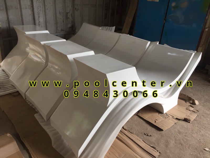GIƯỜNG TẮM NẮNG COMPOSITE NGẬP NƯỚC NGOÀI TRỜI  ghế nằm tắm nắng hồ bơi chất lượng cao